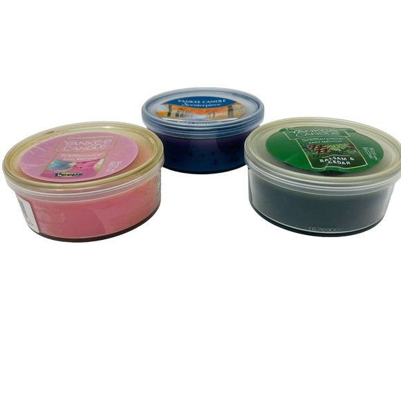 Yankee Candle Scenterpiece Easy MeltCup November Rain Peeps Balsam & Cedar - Picture 2 of 5